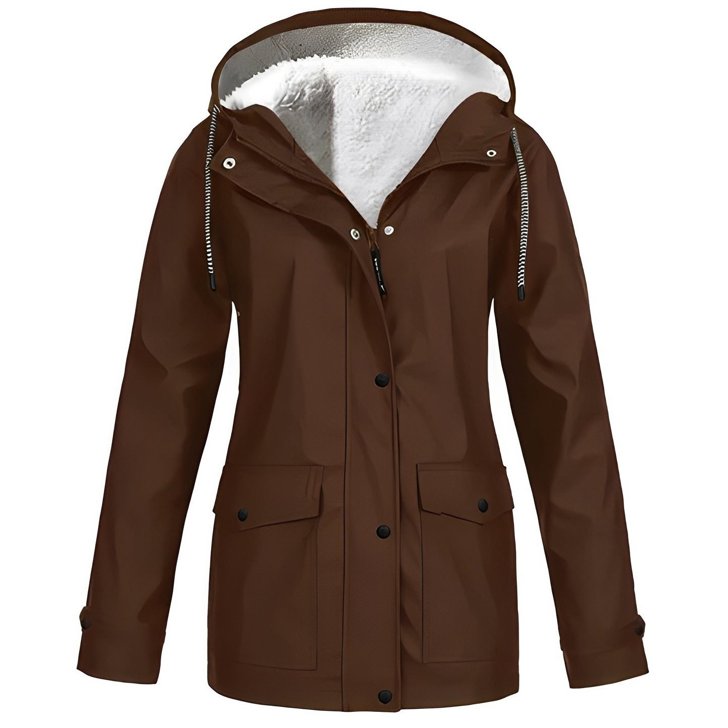 Krohn-e | Fleecegefütterte Damen Regenjacke