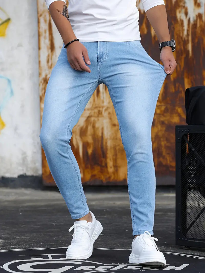 Herren Skinny Jeans aus Stretch-Denim in bequemer Passform
