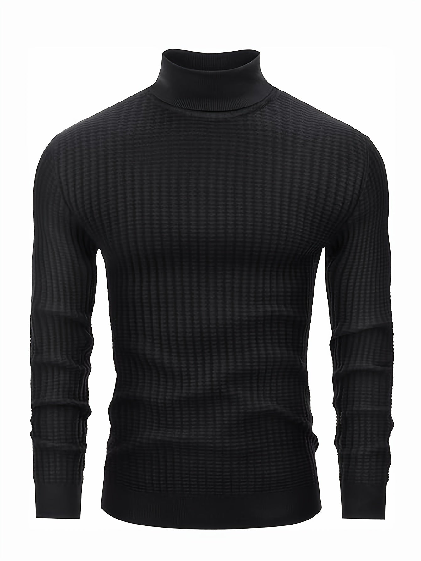 Krohn-e | Rollkragenpullover Waffelstrick Polyester-mix