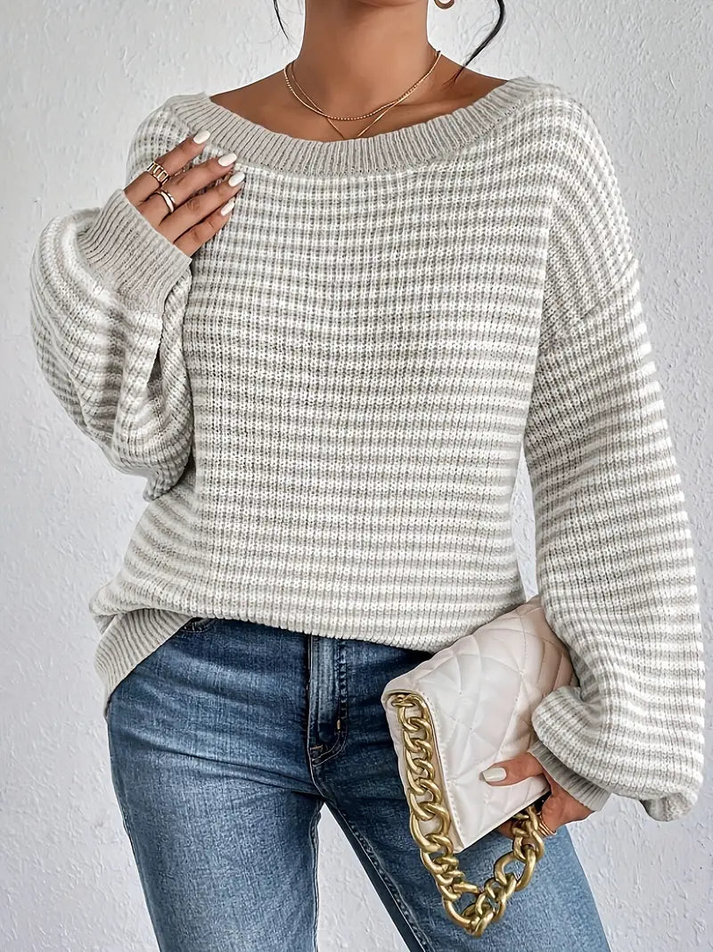 Kuno: Pullover mit Streifen und Rundhals, ideal für die Freizeit
