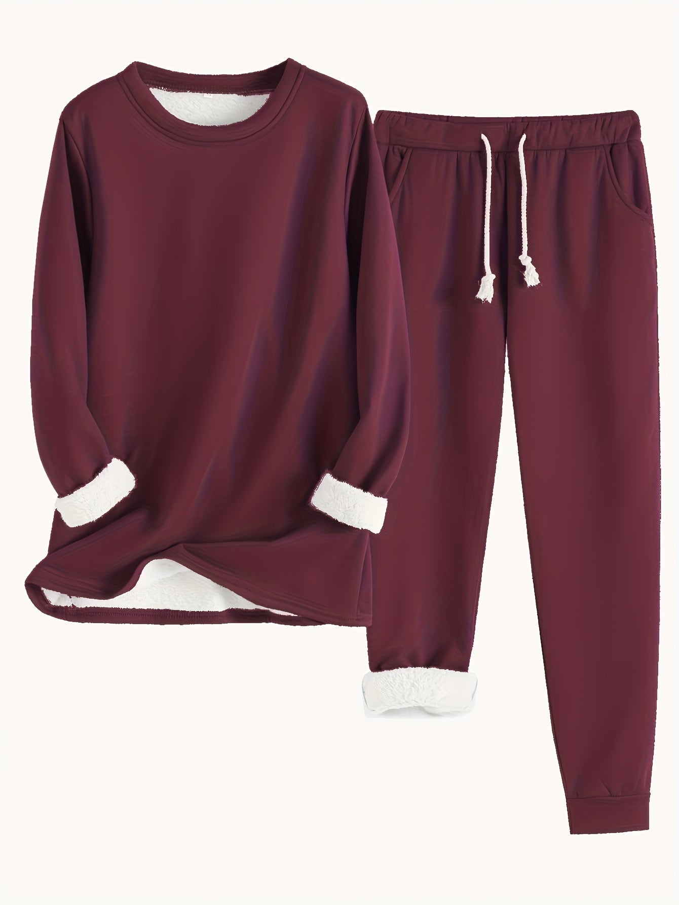 Kuscheliges Damen-Outfit mit Fleece-Innenfutter