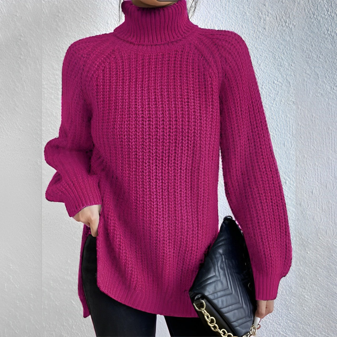 Mellony Rollkragenpullover aus warmer Baumwolle
