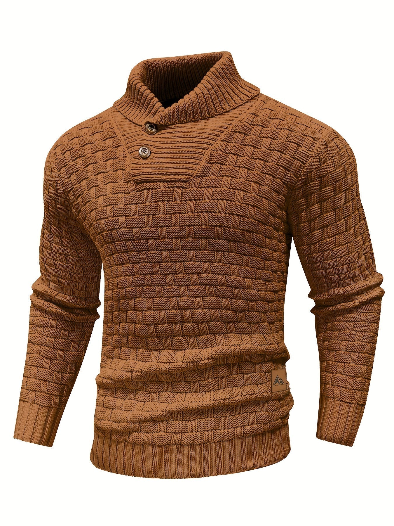 Krohn-e | Strickpullover mit Geflochtenem Muster Klassisch und Bequem Perfekt für Den Alltag