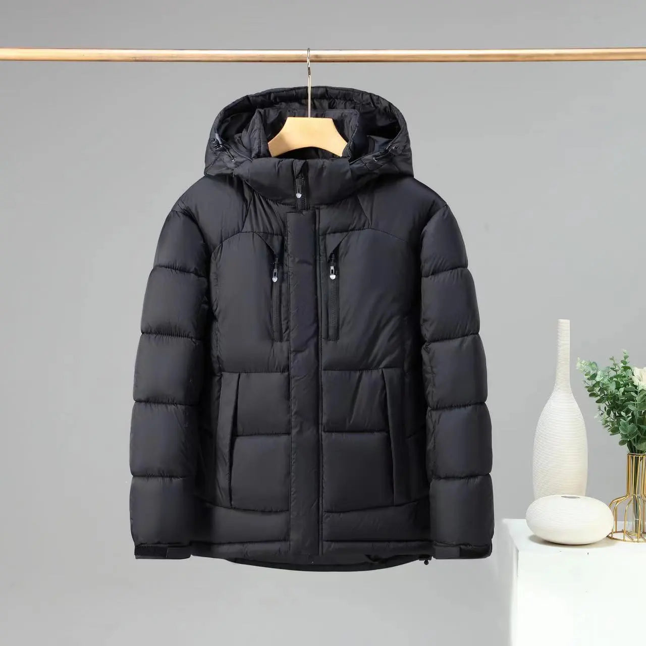 Krohn-e | Wintermantel mit Abnehmbarer Kapuze