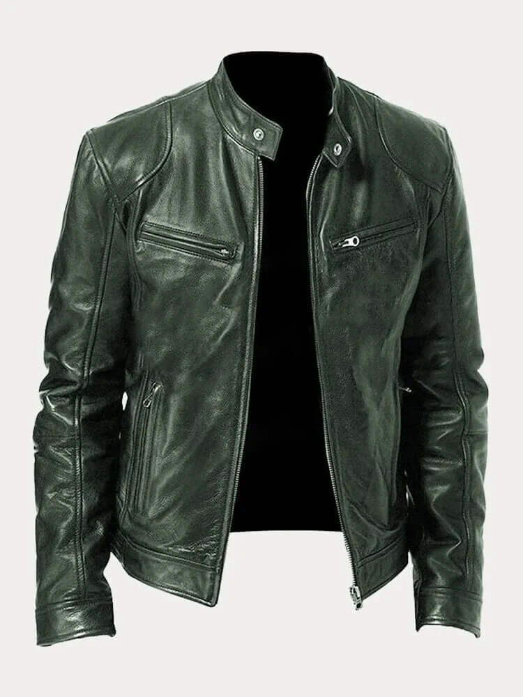 Krohn-e | Herren Klassische Lederjacke