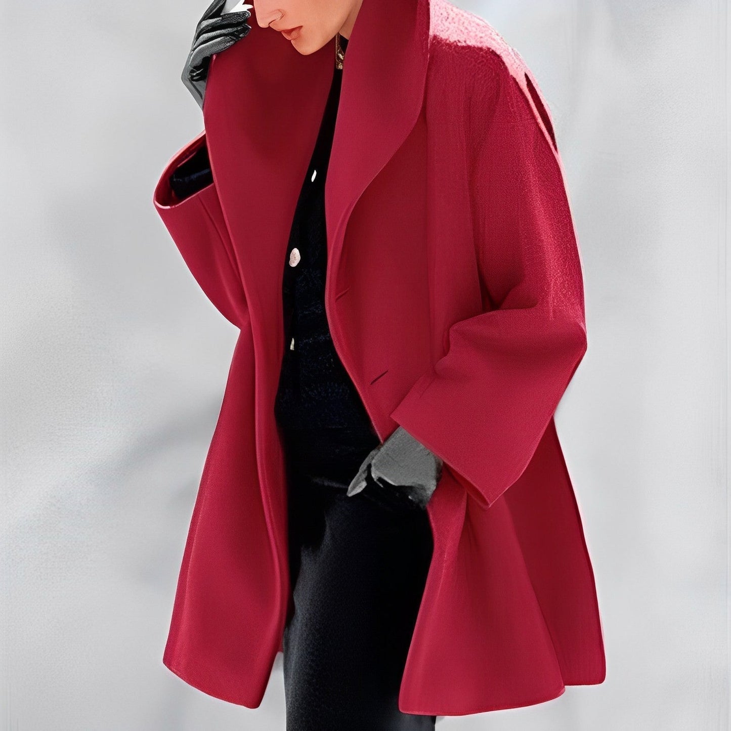 Moderne Winterjacke aus Wolle im urbanen Stil