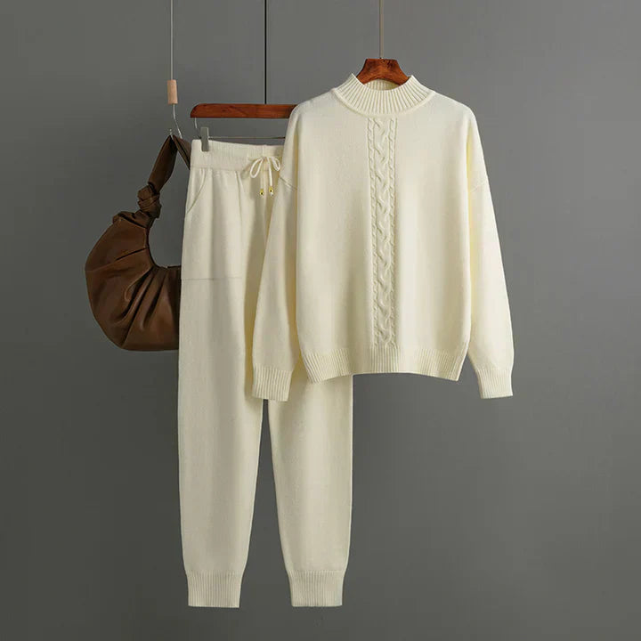 Krohn-e | Winter Satz Aus Strickoberteil und Hose mit Halbem Rollkragen