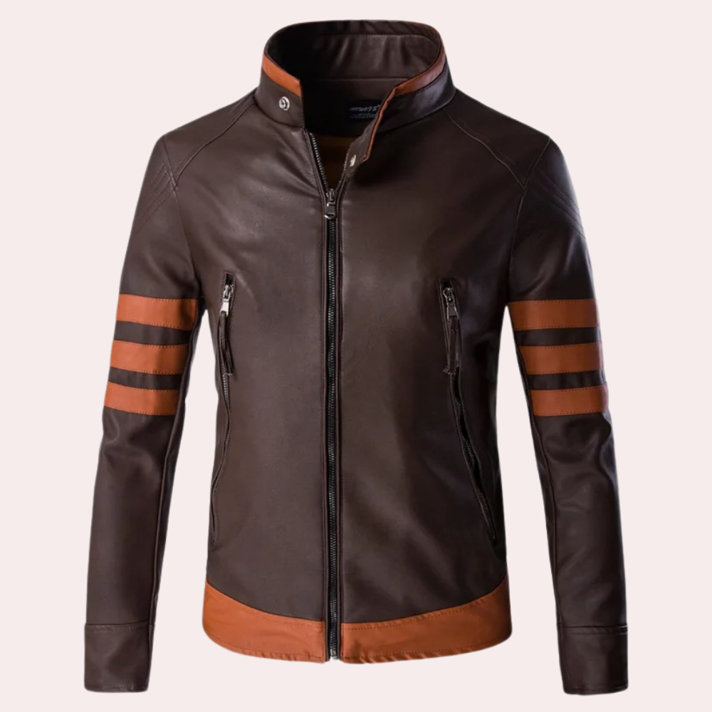 Moderne, klassische Bikerjacke MARCUS für den stilbewussten Mann
