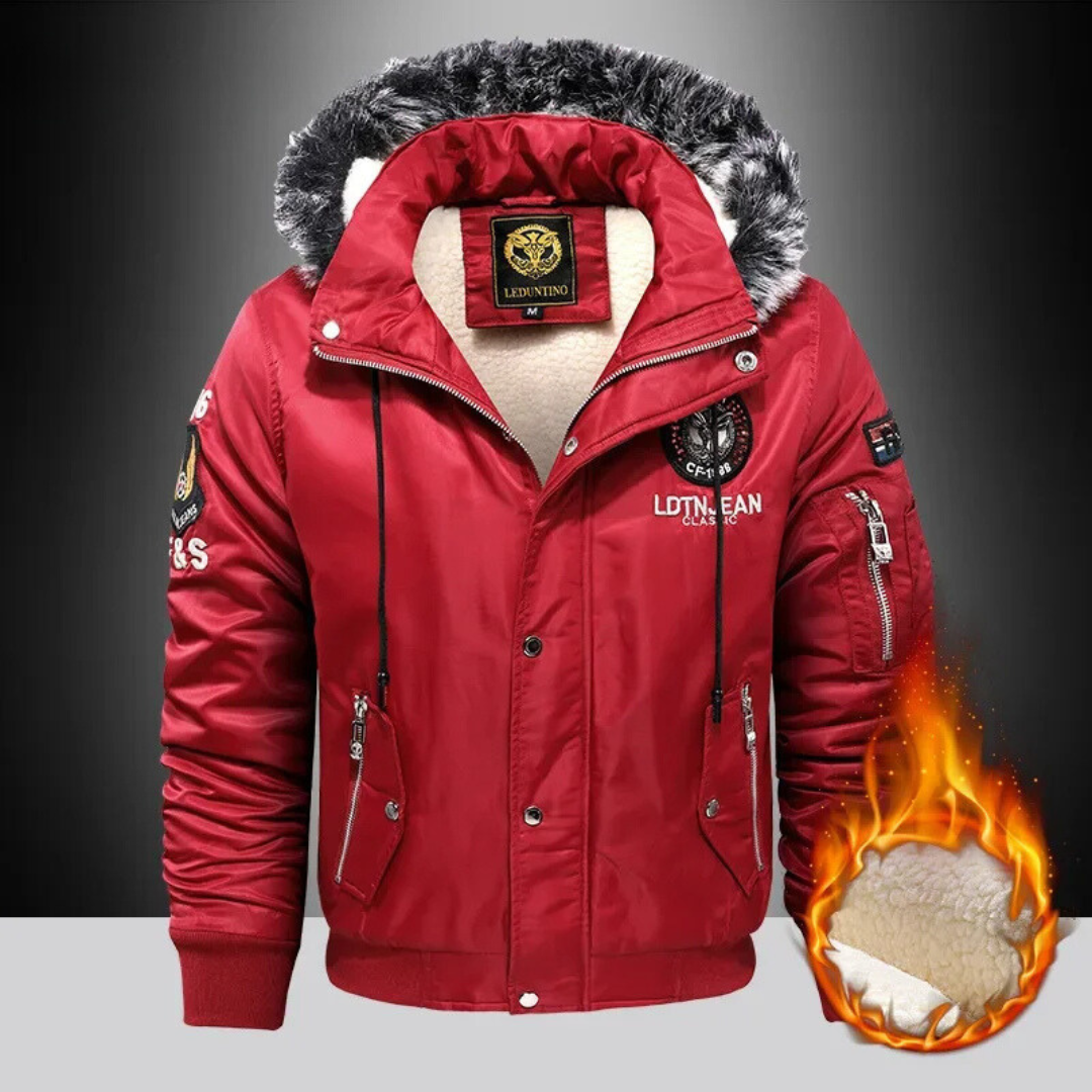 Herren Winterjacke mit kuscheligem Fellfutter
