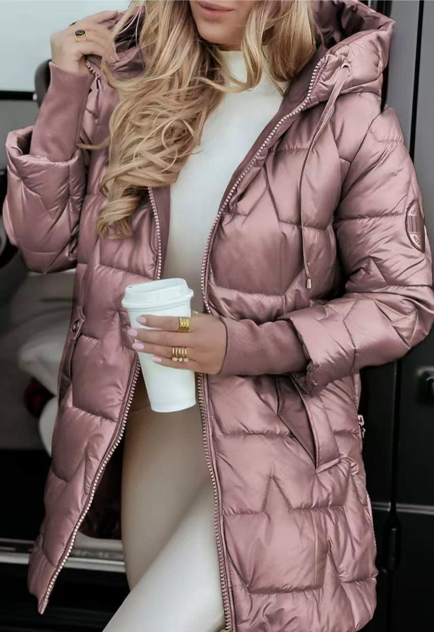 Krohn-e | Stylische Daunenjacke mit Kapuze für Damen