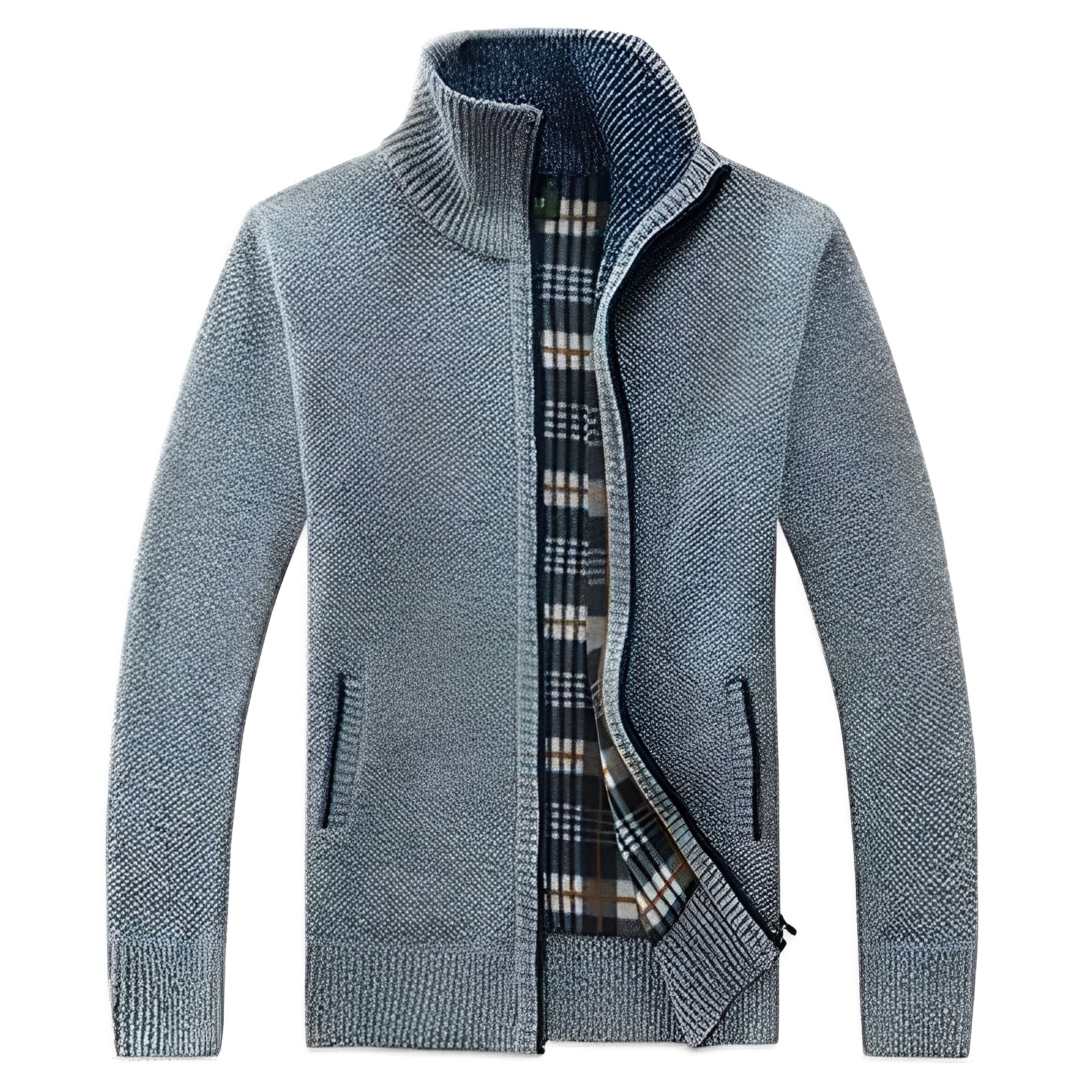 Krohn-e | Stylischer Cardigan mit weichem Fleece-Futter für Männer