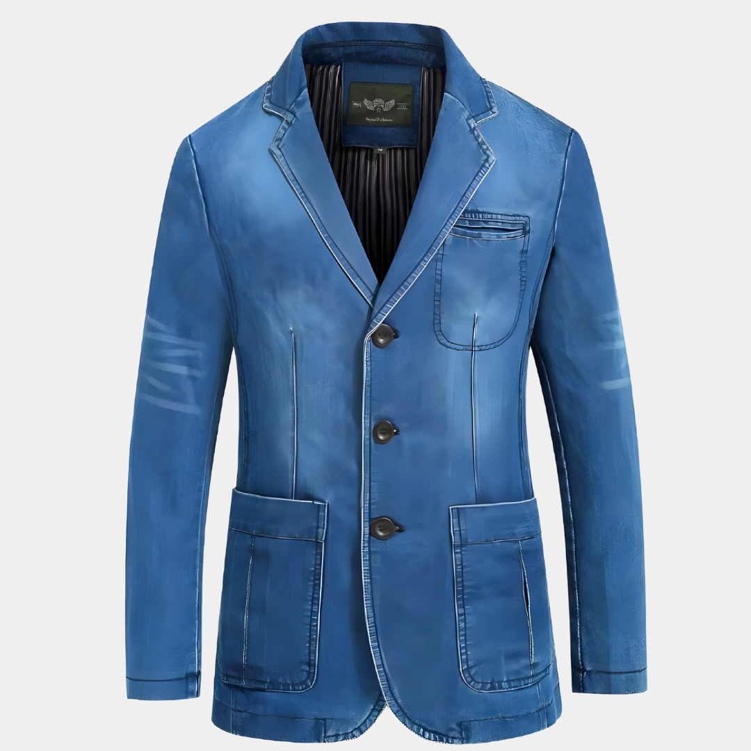 Krohn-e | Klassisches Denimjacke für Herren