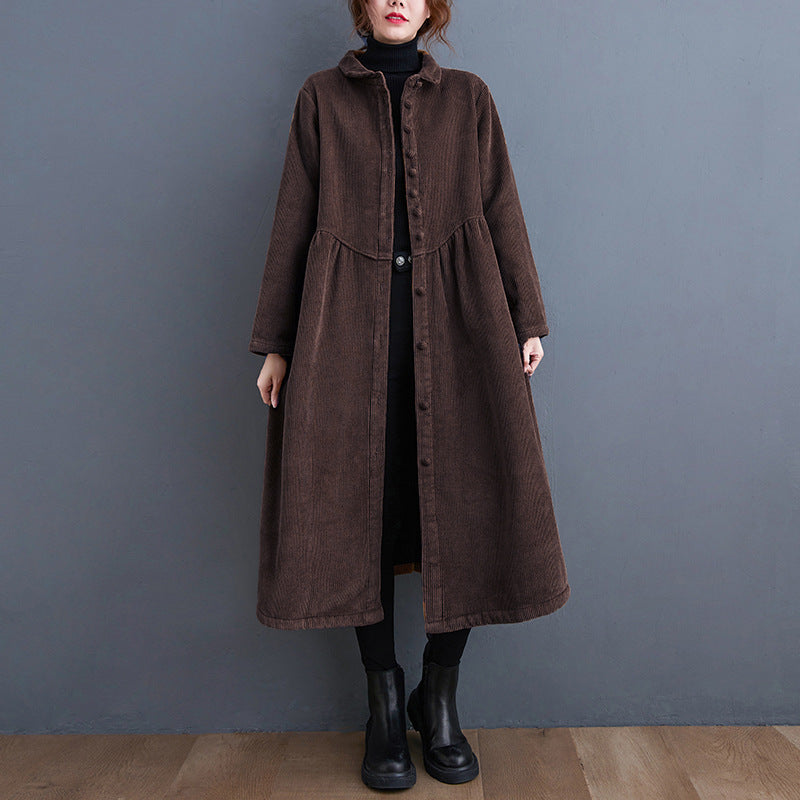 Krohn-e | Warmer Cordjacke mit lockerer Passform für Frauen