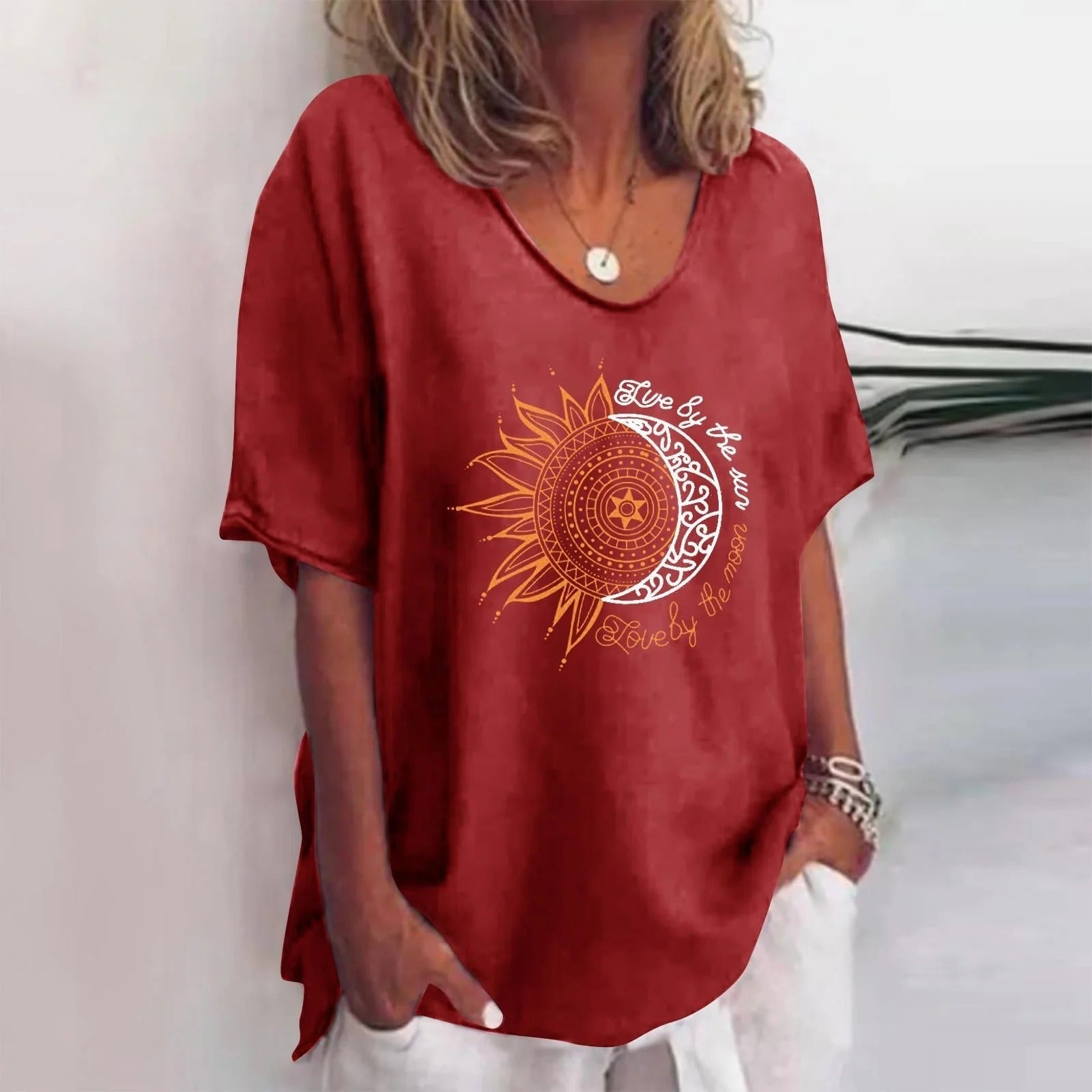 Damen Oversize-Shirt aus Rose