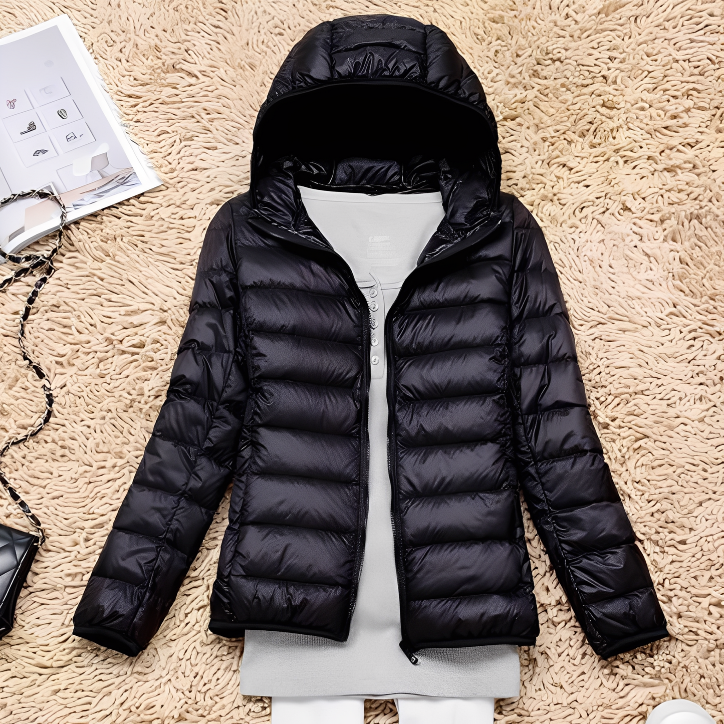 Krohn-e | Lässige Slim Down-Jacke für Frauen