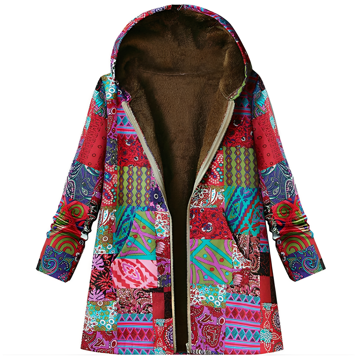 Krohn-e | Vintage-Jacke mit Muster für Damen