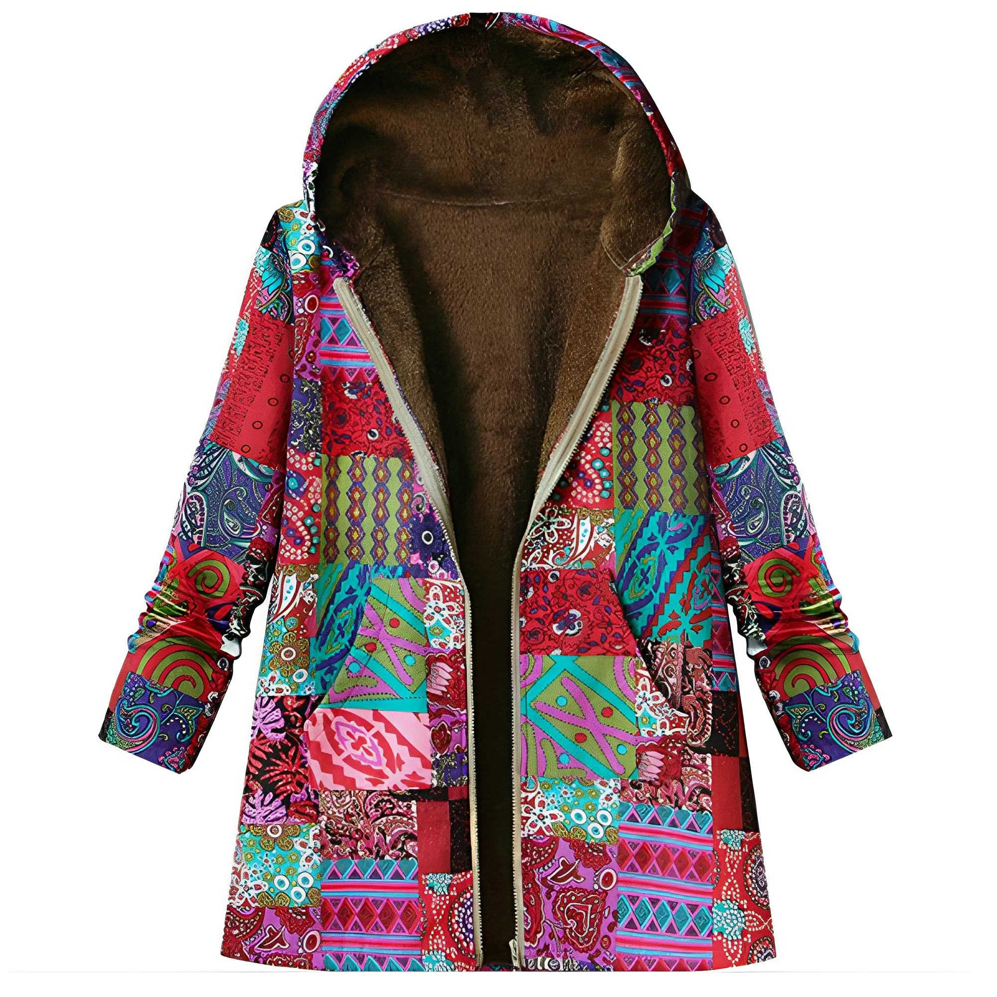 Krohn-e | Vintage-Jacke mit Muster für Damen