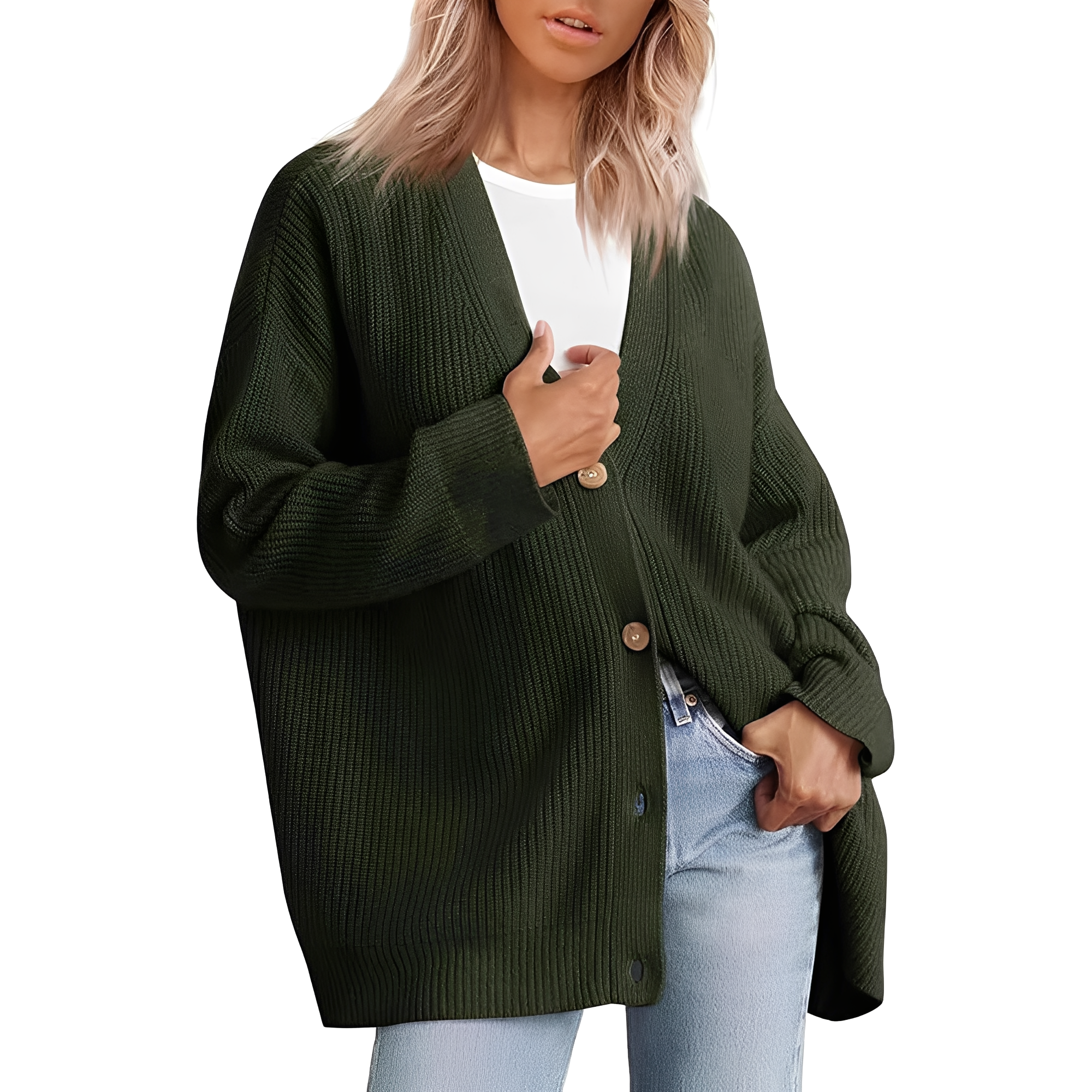Krohn-e | Lässiger Oversize Cardigan für Frauen