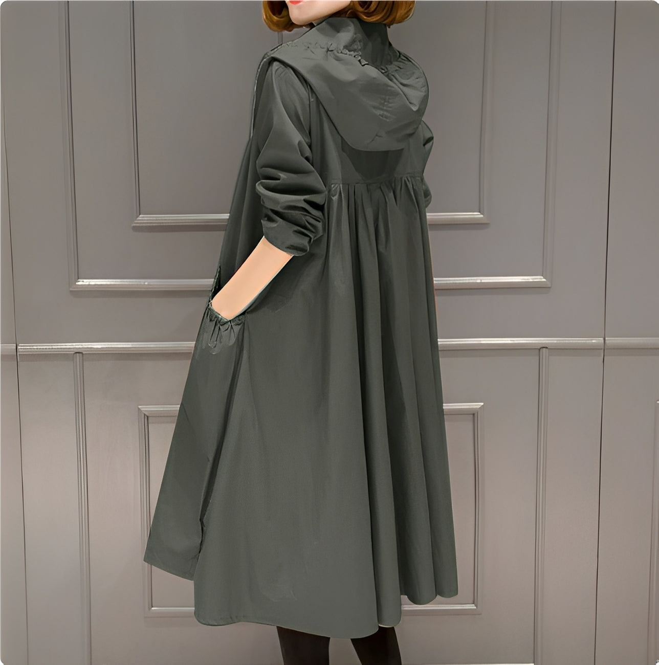 Krohn-e | Stylischer Regenmantel mit Kapuze für Frauen