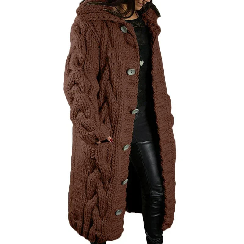 Krohn-e | Großer Strickcardigan für Frauen