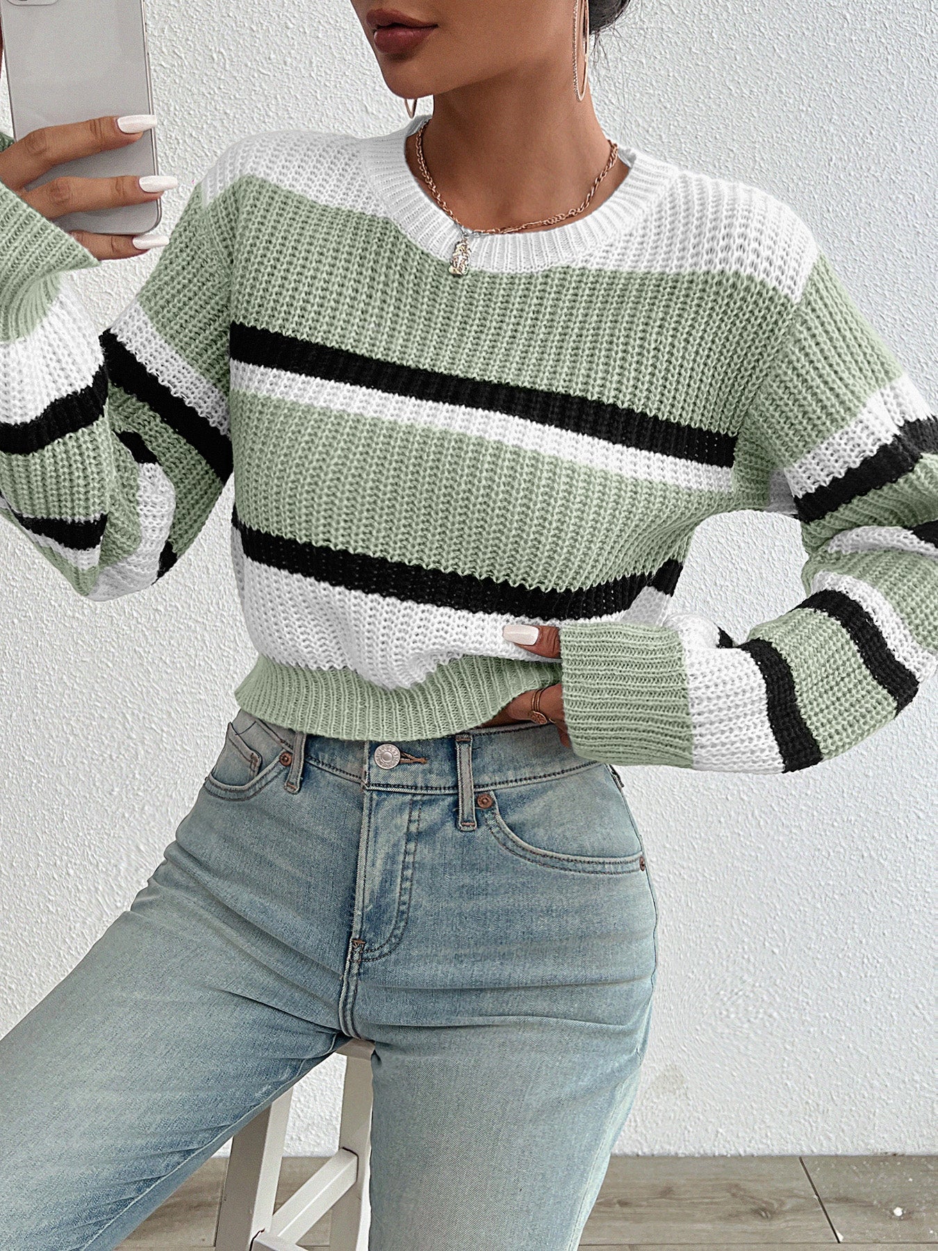 Krohn-e | Strick Rundhals Pullover