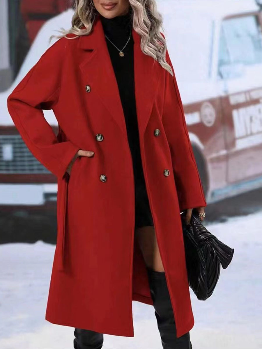 Krohn-e | Klassischer Damen Trenchcoat Mit Doppelknopfverschluss