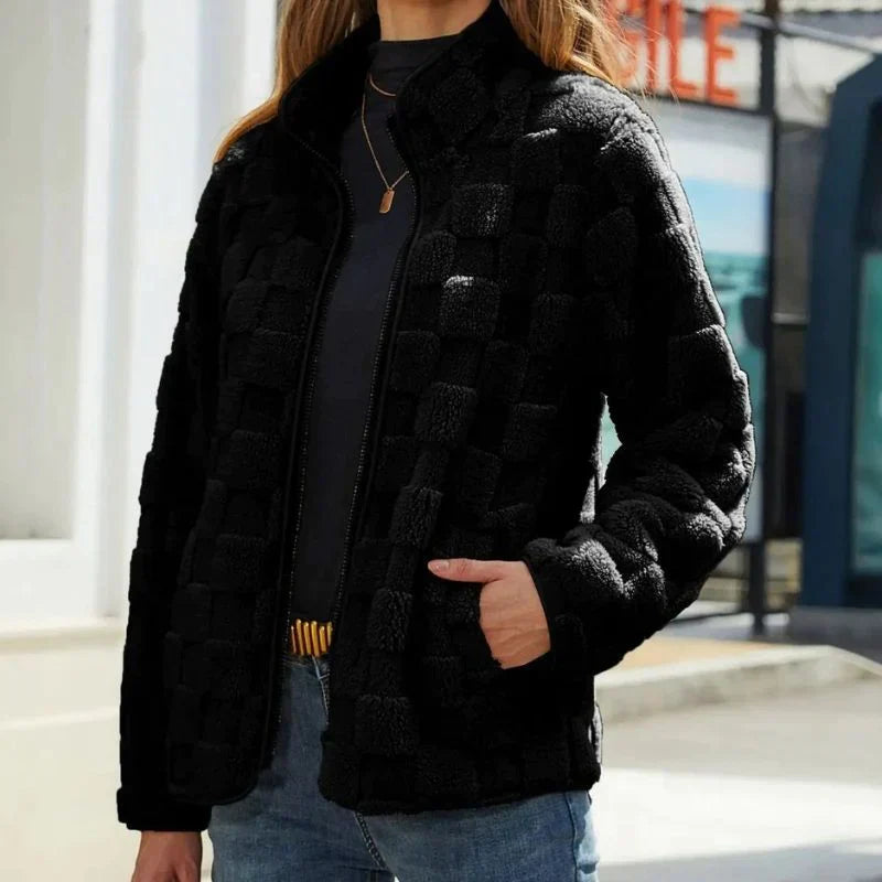 Krohn-e | Karierte Winterjacke für Damen