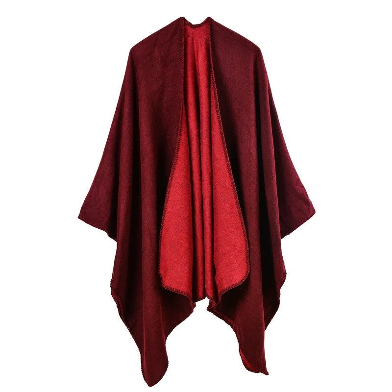 Krohn-e | Warmer Poncho mit Fließendem Schnitt