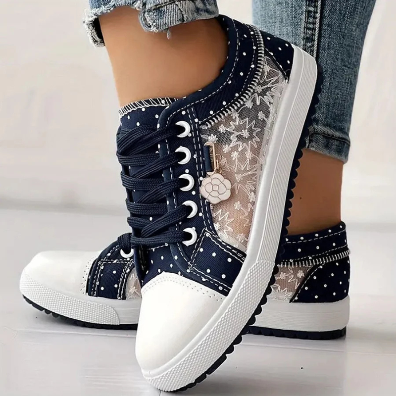 KROHN-E Damen Casual Sneaker Stützend Atmungsaktiv