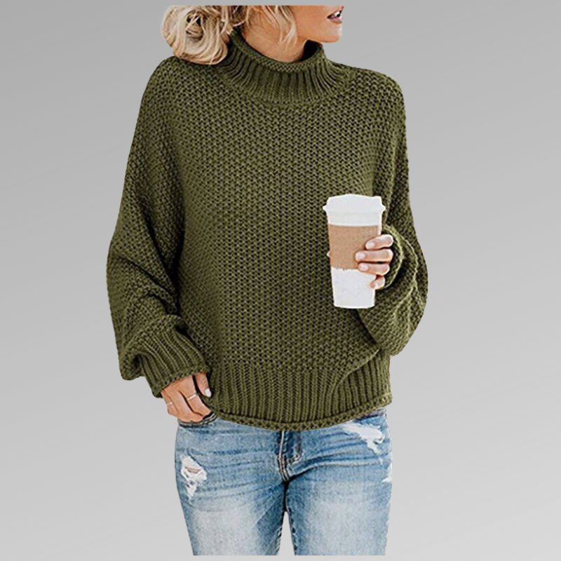 Krohn-e | Bequemer Strickpullover mit Langem Ärmel