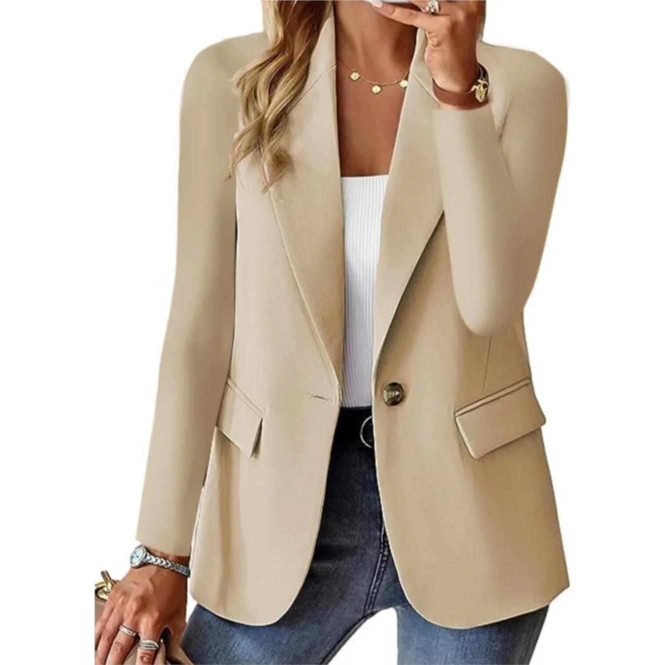 Krohn-e | Blazer Lange für Frauen Chic