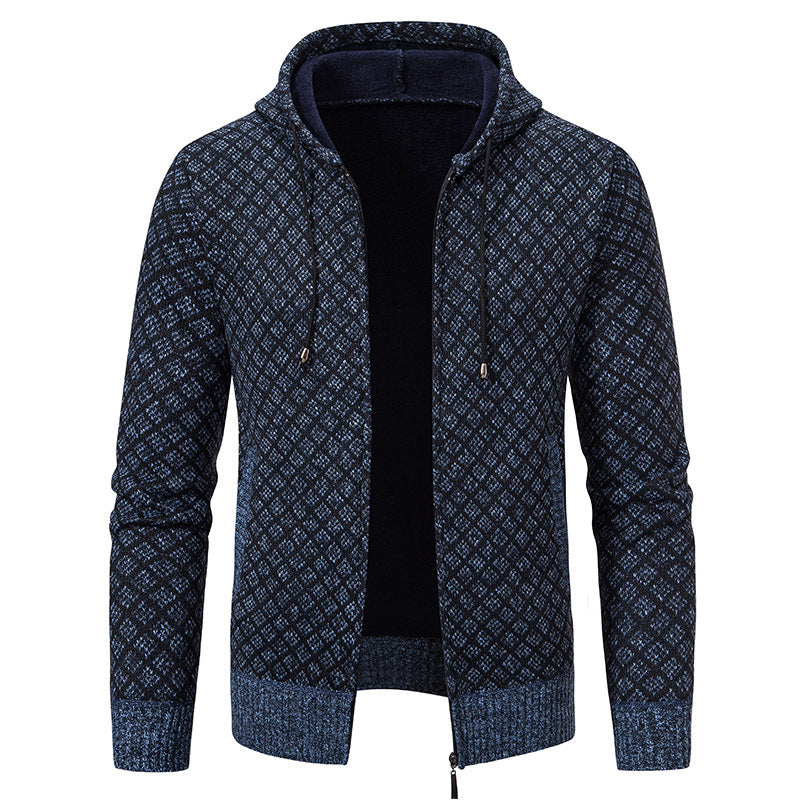 Krohn-e | Elegante, schlanke Jacke mit Kapuze für Männer