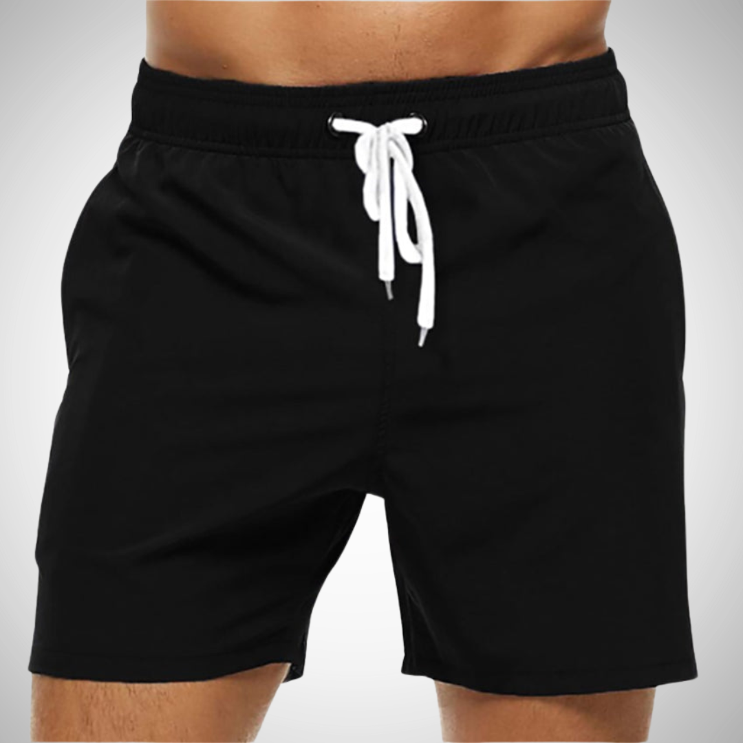 Bequeme Herren Badehose in unifarbener Optik