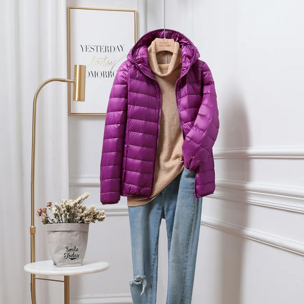 Krohn-e | Leichte Pufferjacke Kapuzen Reißverschluss Freizeitoberbekleidung