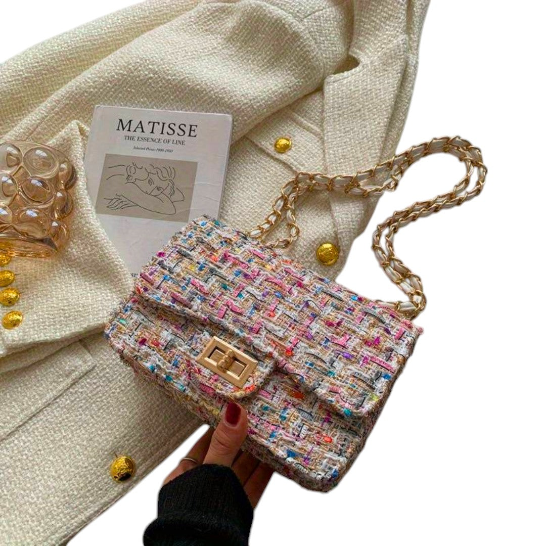 KROHN-E Damen Schultertasche Umhängetasche Verstellbar Elegant