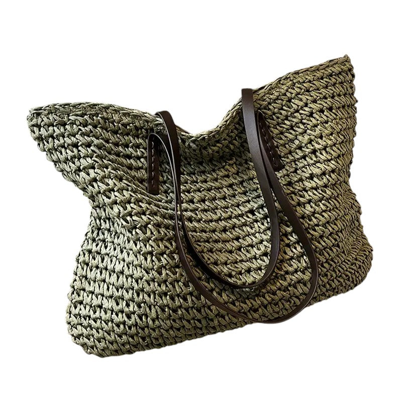 KROHN-E Damen Strandtasche Geräumig Strapazierfähig