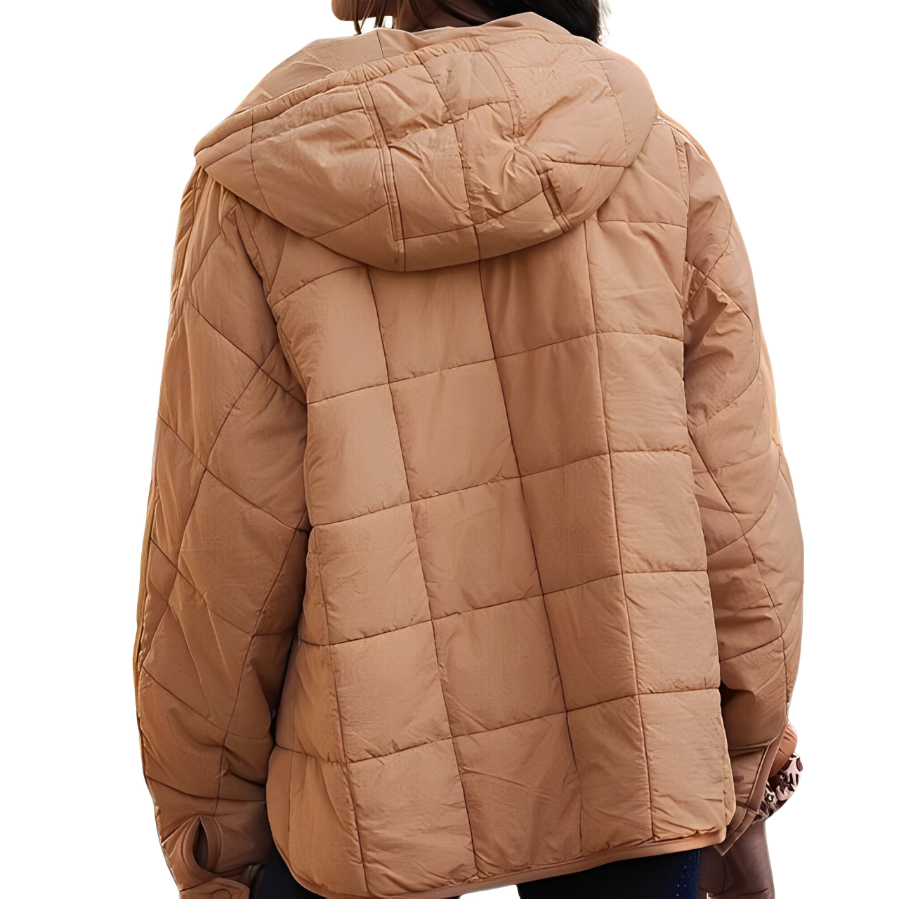 Grier: Einfache, gesteppte Kapuzenjacke