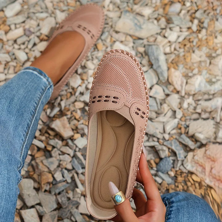 Mia | Damen-Loafer Flache Schuhe Slipper