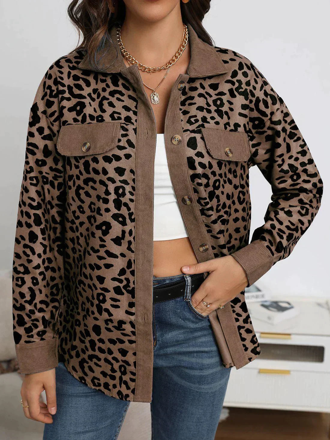 Krohn-e | Leopardjacke für Auffällige Outfits