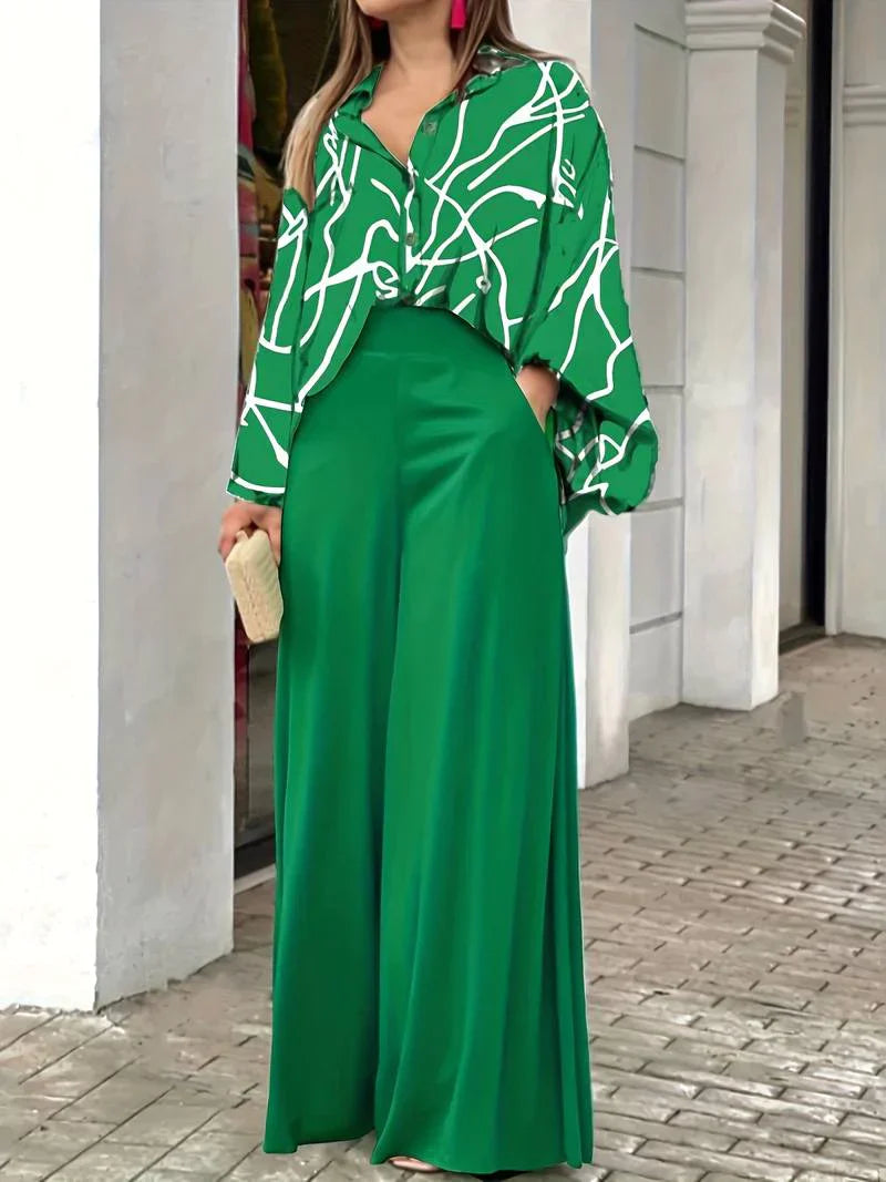 Holly Blouse and Trousers Set