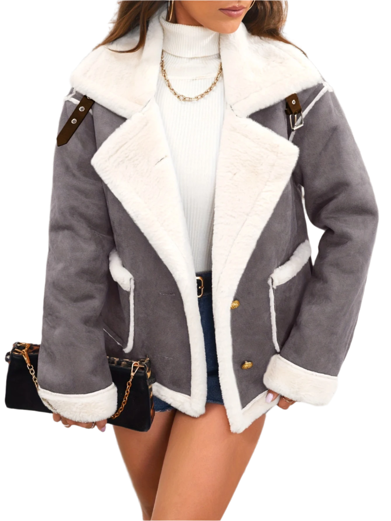 Krohn-e | Elegante Teddy Winterjacke für Damen