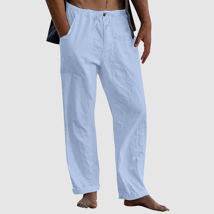 Herren-Leinenhose von Casper, lockerer Schnitt