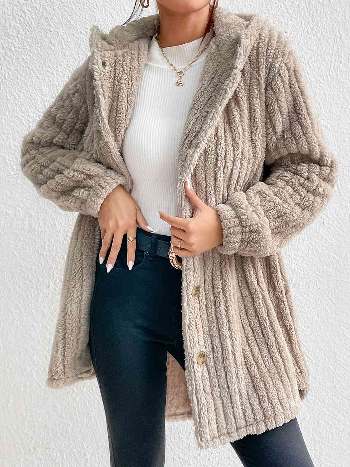Krohn-e | Button Down Kapuzenmantel