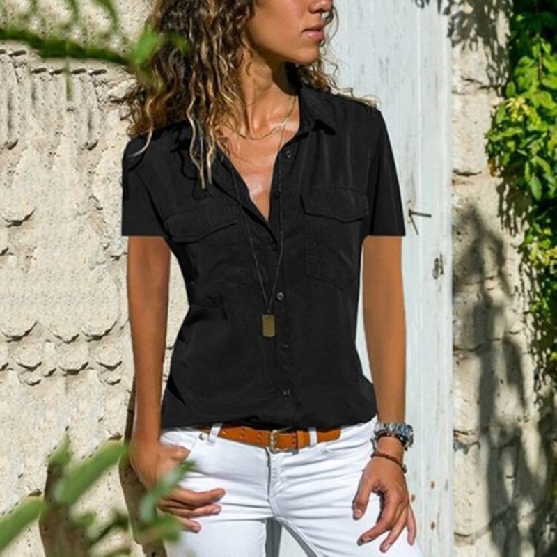 Oksana: Kurzarmbluse im Streetwear-Stil