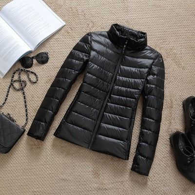 Krohn-e | Daunenjacke mit Reibverschluss und Taschen Dina