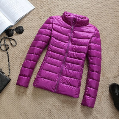 Krohn-e | Daunenjacke mit Reibverschluss und Taschen Dina