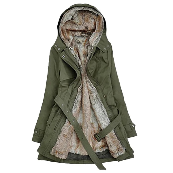 Krohn-e | Warmer Pelz Wintermantel