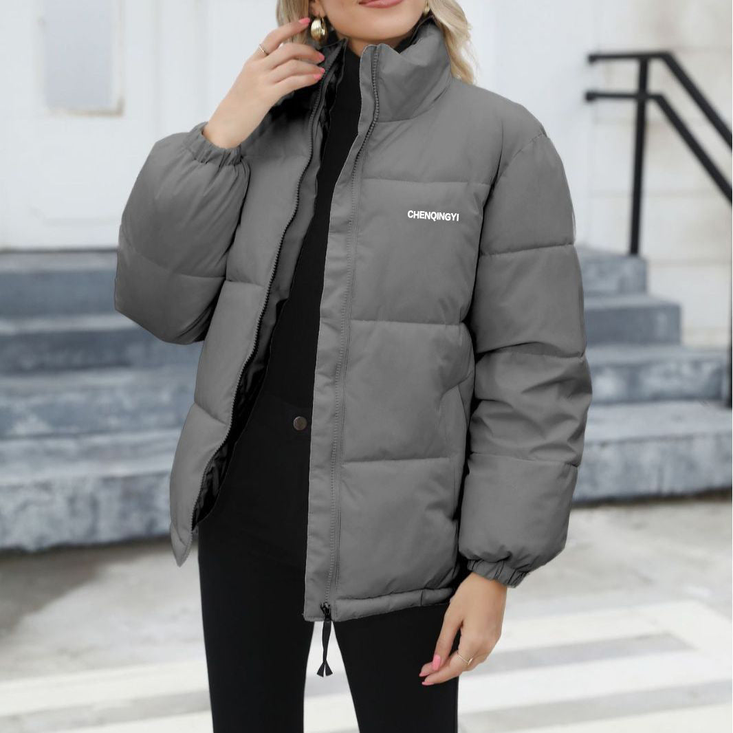 Krohn-e | Winddichte Baumwoll-Pufferjacke mit Rollkragen