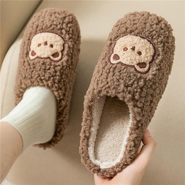 Krohn-e | Bequeme Damen Hausschuhe mit Tiermuster