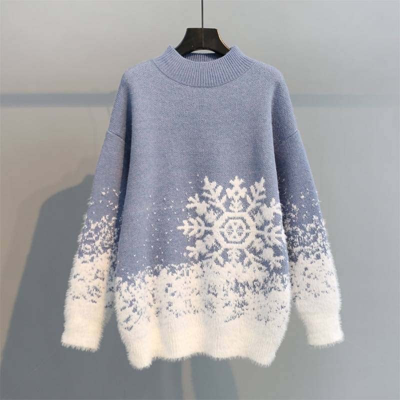 Krohn-e | Festlicher Weihnachtlicher Strickpullover Für Damen